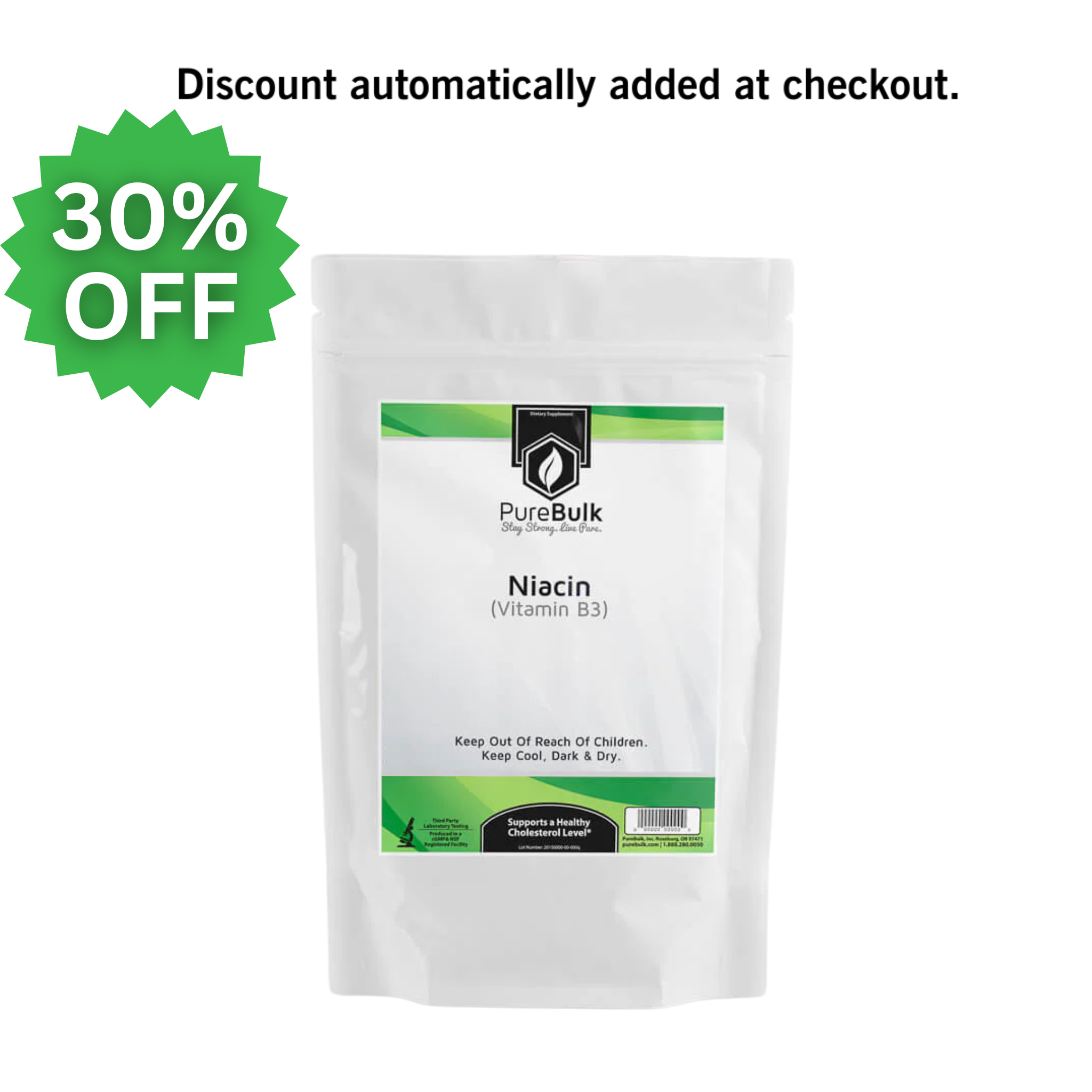 Niacina 500 Mg Vitamina B3 Acido Nicotinico Con 240 Capsulas En Venta - Foto 6