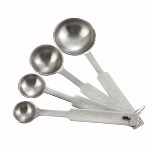 4 Piece Stainless Steel Measuring Spoon Set