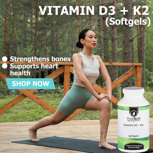 Vitamin D3 (5000IU) + Vitamin K2 MCT Oil (Soy Free) Softgels (Qty: 300)