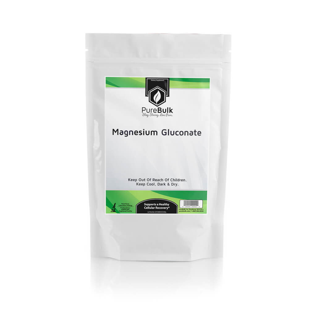Magnesium Gluconate powder Pure Bulk Supplements PureBulk, Inc.