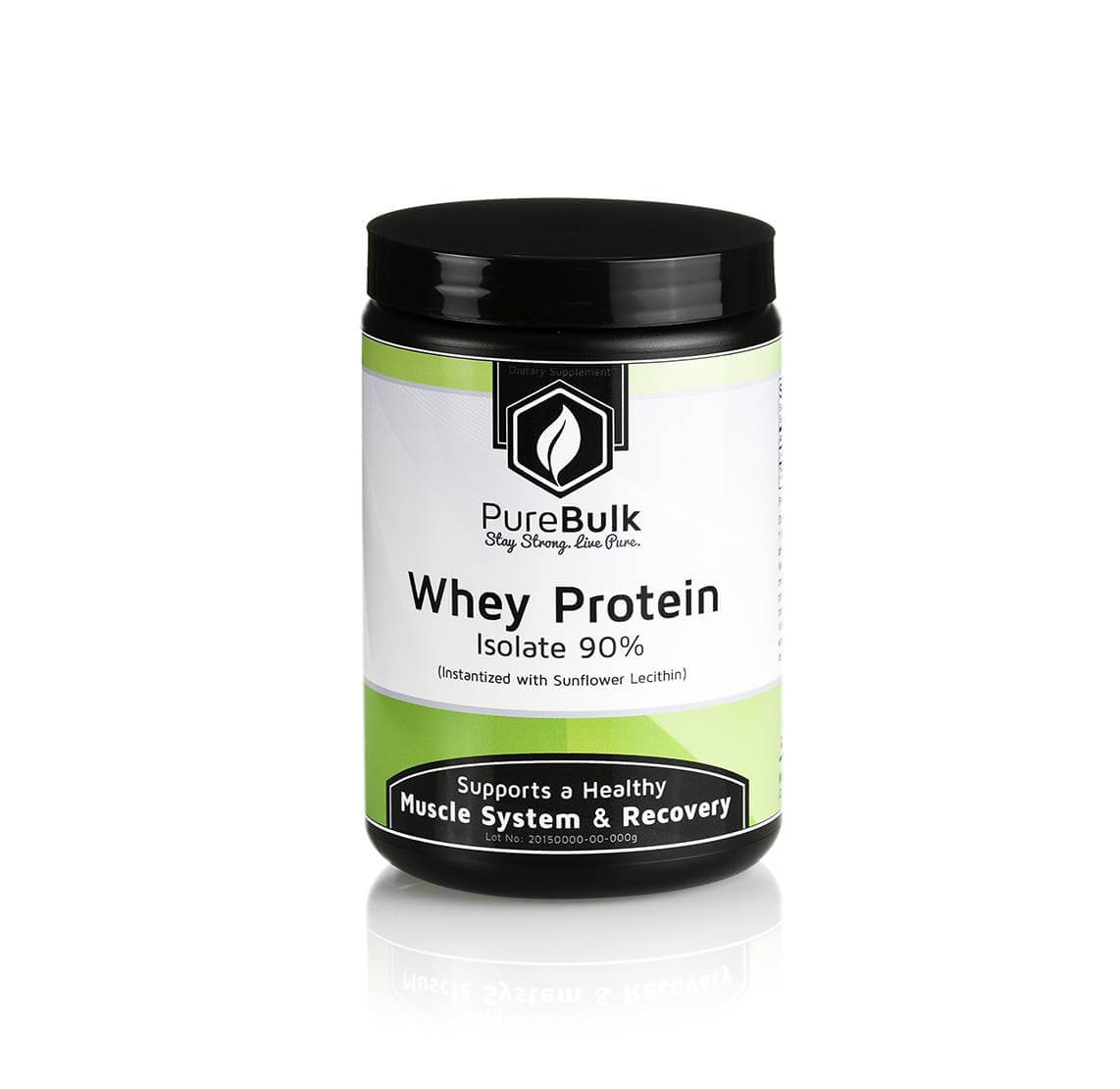 Whey Protein Isolate (90%) - Bodybuilding Supplement - PureBulk, Inc.