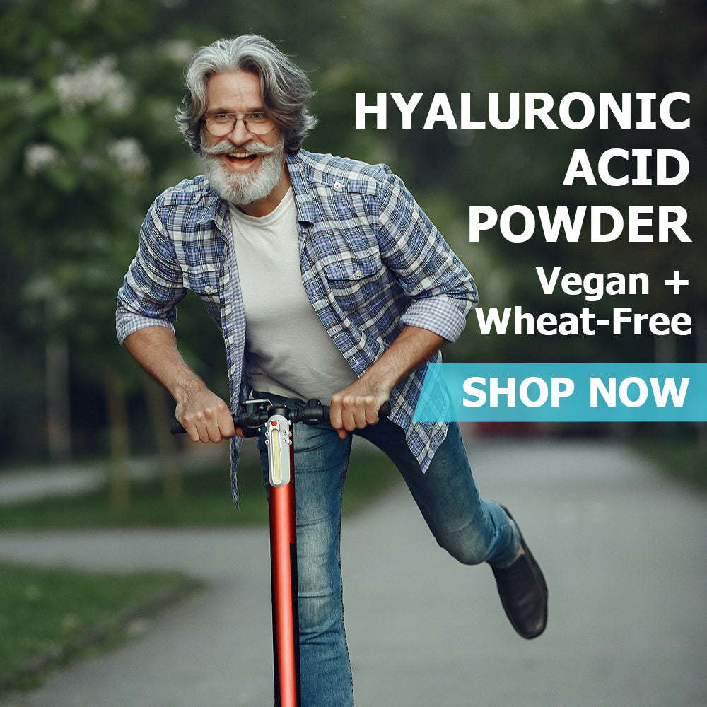 Hyaluronic Acid Powder (Vegan) Wheat-free Bulk