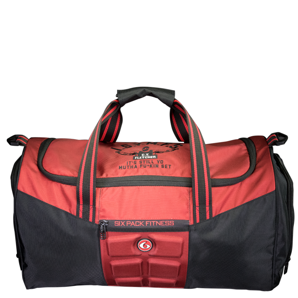 Six Pack Fitness Merc Duffle Black Red